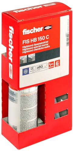 fischer 519665 Highbond-Spezialmörtel FIS HB 150 C Injektionsmörtel Einzelkartusche, Grau, 150 ml