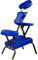 MOVIT Klappbarer Massagestuhl/Tattoo Stuhl inkl. Tasche, belastbar bis 200 kg, Farbwahl, Royalblau