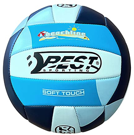 BEST SPORTING Volleyball California Soft Touch I grüner Beach-Volleyball I hochwertiger Volleyball Beach I formbeständiger Beachvolleyball I Volleyball Outdoor mit offizieller Größe 5