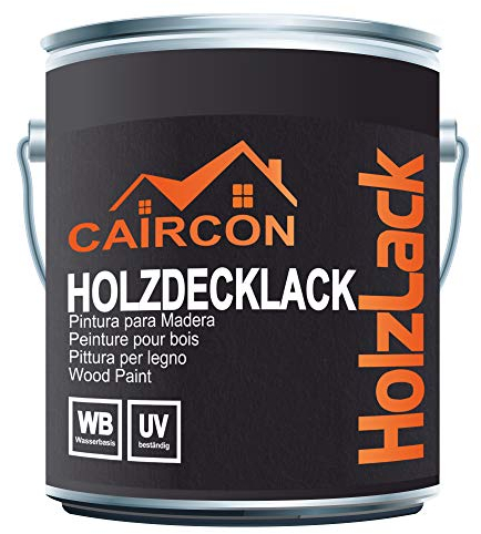 Holzfarbe Holzlack für Innen Außen Möbelfarbe Holzanstrich Weiß - 2,5L