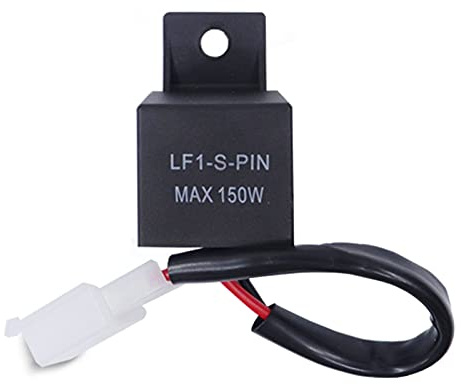 AUKENIEN Relais Clignotant Led Moto 12V 2 Broches LF1-S-PIN Max 150W 12 Volts Central Lumière Clignotant Relais Auto