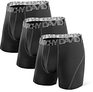 DAVID ARCHY Boxershorts för män underkläder mjuka män kalsonger, luftgenomsläppliga och bekväma multipack retroshorts för vardag, M