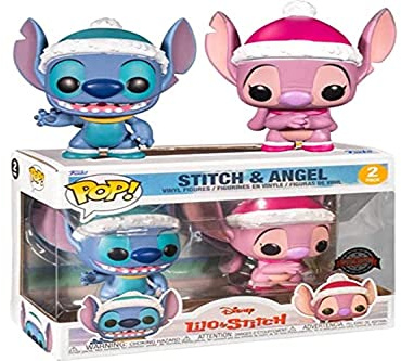 Funko Pop! 2 Pack Stitch et Angel de Noel Edition Special