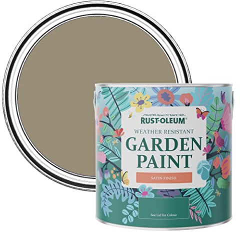 Rust-Oleum Brown Mould-Resistant Garden Paint In Satin Finish - Cafe Luxe 2.5L