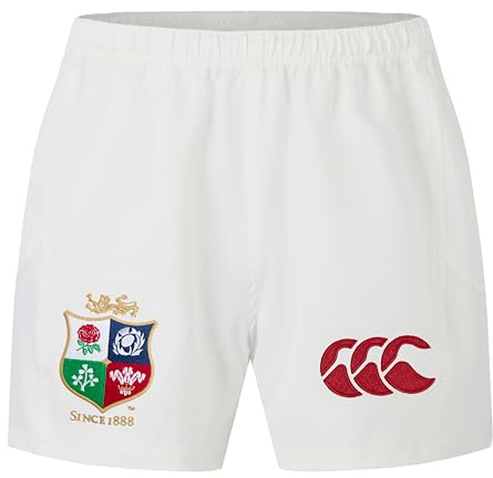 Canterbury Unisex Kinder British and Irish Lions Replica Match Shorts, Egret, 14 Jahre EU