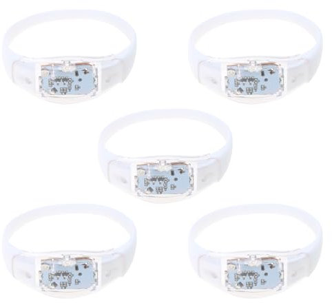 HINAYOSAN 5pcs Suono Controllato LED Bracciali Glow Lampeggiante Braccialetti Del Braccialetto Per KTV Natale Capodanno Festival Party Supply