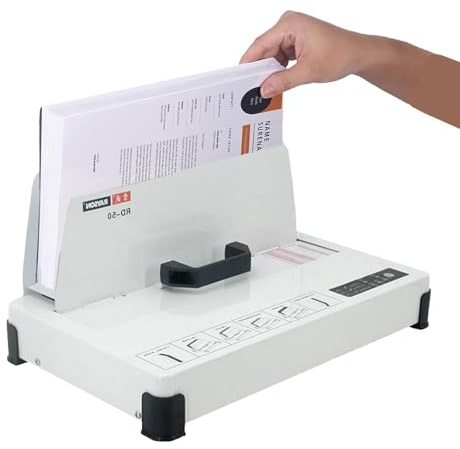 Thermal Binding Machine, 3 Minutes Warm-up time Thermal Binding Device, Binding Thickness 1-50mm, Suitable for A3/A4/A5/business Document Office Home School Booklet Thermal Binding Machine