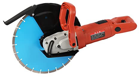 220V 3000W Electric Wall Cutting Machine Electric Concrete Cutting Machine 3800R/Min Dry Wet Dual Purpose Dust-Free Circular Saw Adjustable Depth Wall Chaser 180° Rotatable Handle