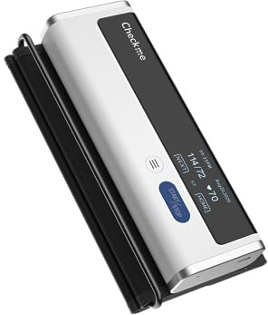CheckMe Tensiómetro digital de brazo con Bluetooth, manguito sin tubos y cable (22-42 cm)