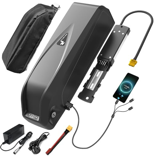 New Ebike Battery 52 V 15 AH Hailong Electric Lithium-ion Bike Battery with Waterproof Bag/Charger/Anderson /XT60 XLR connector for 52V 250W