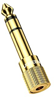 UGREEN Klinke Adapter 6.35mm Klinkenstecker auf 3.5mm Klinke Buchse Aux Adapter Audio Adapter für Kopfhörer Lautsprecher Ein Stück