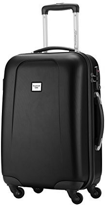 Hauptstadtkoffer - Wedding - Handgepäck Koffer Kabinen Hartschalen-Koffer Trolley Rollkoffer Reisekoffer, TSA, Doppelrollen 55 cm, 42 Liter, Schwarz