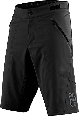 Troy Lee Designs Cycling Mountain Bike Trail Biking MTB Bicycle Shorts for Men, Skyline Short W/Liner (Solid Black, 30)