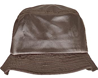 Urban Classics Unisex Satin Bucket Hat Hut, darkkhaki, one Size