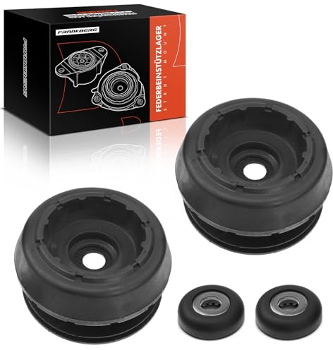 Frankberg 2x Federbeinstützlager Vorderachse Kompatibel mit A1 2010-2018 A3 1996-2003 Leon 1999-2006 B.o.r.a 1998-2005 Golf 1991-2005 Replace# 357412331A