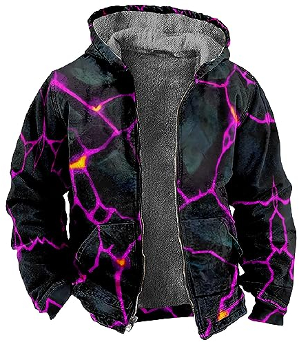 KONG JIMFAN Jacke Herren Oberteile Fahrradponcho Jacke Herren Winter Winterjacke Schwarz Herren Wanderjacke Herren Wasserdicht Atmungsaktiv Army Shirt Regenjacke Einweg Jacke Männer(Blue,4XL)