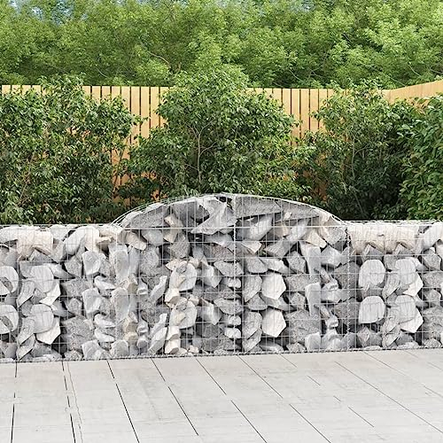 Hochbeet Schmal,Blumenkasten Balkon gabionen Mit Hochbogen 13 STK. 300x50x80/100cm Verzinktes Eisengeeignet Für Garten, Eingang, Wohnzimmer, Korridor, Büro, Balkon, Außenbereich