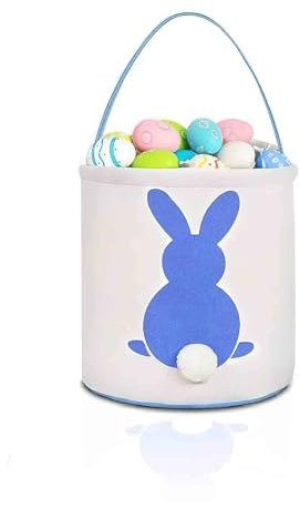 BTHRORO Cestino di Pasqua per bambini, Adorabile Unicorno Borse Cestini Pasquali con Manico per la Caccia alle Uova e Giochi, sacchetti per feste di Pasqua
