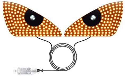 Erconsso Éclairage Visuel pour Voitures | Lampe LED Compacte pour Pare-Brise | Écran Flexible Programmable pour Camion & Automobile – Éclairage Personnalisé avec Effets Innovants