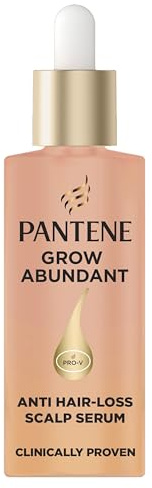 Pantene Grow Abundant Anti-Hair Loss Scalp Serum Treatment 60ml. Grow Thicker, Fuller, Longer, Denser Hair in 8 Weeks. Increase Density & Reduce Hair Loss. With 3000 Pro-Vitamin Complex & Niacinamide
