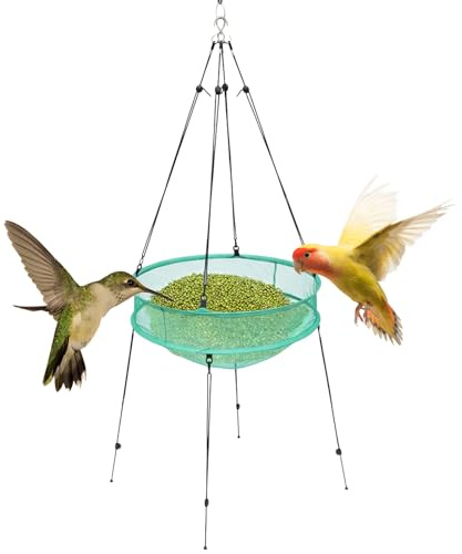 Recogedor de cuencos para pájaros, robusto, plegable, duradero, se mantiene tumbado, cesta de atrapar pájaros, para familias, amigos, al aire libre, jardín, césped, patio, terreno