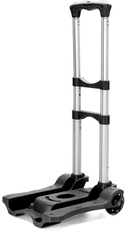 Folding Hand Truck - Portable Dolly Cart for Travel Luggage & Shopping - Telescopic Trolley for Easy Moving and Storage