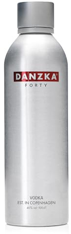 DANZKA Forty – 1 L Skandinavischer Premium Vodka mit 40% vol. – 6-fach destilliert mit 100% vollem Korn – Pur oder als Cocktail Basis – est. in Copenhagen
