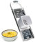 Westmark Eminceur de Spätzles avec glissière pour la pâte, disque à spätzles pour diamètre de pot jusqu'à 24 cm, Acier inoxydable/plastique, Knöpfle, Blanc/argenté, 61222270