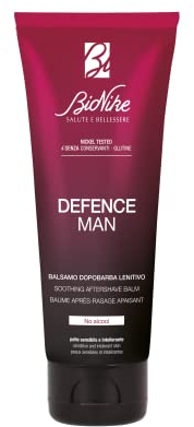 Bionike Defence Man - Balsamo Dopobarba per Uomo con Burro di Karité e Olio di Jojoba, Azione Nutriente e Antiossidante, Protegge e Lenisce la Pelle da Irritazioni, 75 ml
