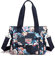 FORRICA Handtaschen Damen Shopper Umhängetasche Modemuster Groß Schultertasche Frauen Wasserdicht Handtaschen mit Mehreren Taschen Blume C