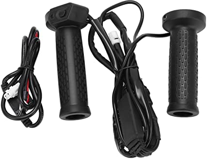 Empuñadura calefactable para motocicleta, empuñaduras calefactables, empuñadura calefactora eléctrica ATV de 22 mm, control de temperatura de 5 velocidades, empuñaduras calefactables universales para