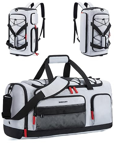 BAGSMART Gym Bag for Women & Men, 35L/63L Sports Travel Duffel Backpack with Shoe Compartment Laptop Compartment, Water Resistant Carry On Weekender Bag for Airplane