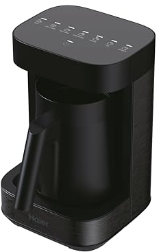 Haier Home Barista Hot Drinks Machine & Frother, I-Master Series 5 All-in-One Coffee Machine, Hot Chocolate & Hot Drinks with Accessories, hOn App, Black [HMB5A]