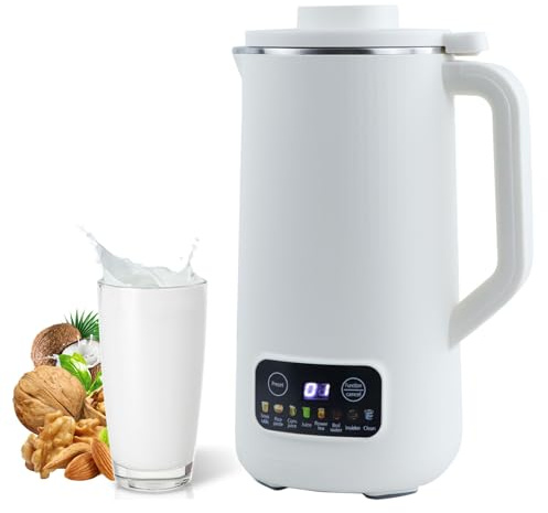 Yabound Nut Milk Maker - Automatic 20 Oz Nut, Oat & Soy Milk Machine with Delay Start, Keep Warm, Self-Cleaning & Free Filtering