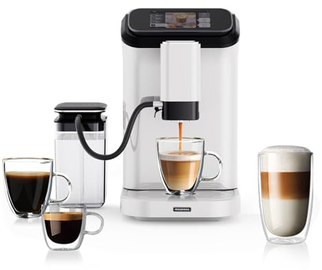 Mcilpoog WS-D5 Pro Fully Automatic Coffee Machine 12 Drinks, Office or Home Use,Wi-Fi Enabled, Liquid Volume & Temperature, Cappuccino Latte Espresso, Automatic Cleaning, Super Automatic Coffee Maker