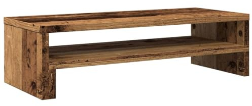 vidaXL Skärmställ åldrat trä 54x22x15 cm konstruerat trä