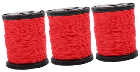 Yardenfun 3 Rolls Nylon Construction String Line of Masonry Twine for Outdoor Projects Precision Alignment Flexible Use for Building Sites Bricklaying and DIY Tasks