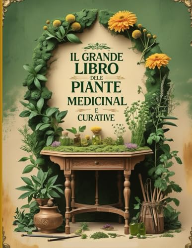 Il Grande Libro delle Piante Medicinali e Curative: Guida completa alle erbe officinali: coltivazione, proprietà terapeutiche, usi antichi e ricette naturali