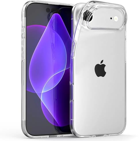 Oprimio Kristallklart fodral kompatibelt med iPhone 17 Air [Silikonfodral] [%100 transparent] [tyskt material] [Ultratunt] klart mobiltelefonfodral kompatibelt med Apple iPhone 17 Air