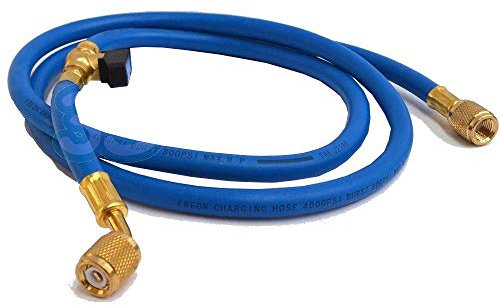 3S SuperSamaStore Flessibile Frusta con Annesso Rubinetto a Sfera 1/4 Sae e Premispillo, 1,5 Metri, Blu