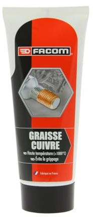 FACOM Graisse Cuivre, Freins, Embrayage, Bougies, Haute Température +1100°C, 200gr