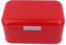 Brotkasten mit Deckel, 30,5x18x16cm Metall Brotkorb Brot Aufbewahrungsbox Arbeitsplatte Brotbehälter für Brot Toast Gebäck Kuchen(Rot)