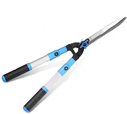 Tijeras de podar telescópicas para ramas gruesas con hoja ondulada, tijeras de podar para árboles frutales, ahorro de mano de obra, jardinería, ramas altas, césped, setos, bordes, aleación de alu