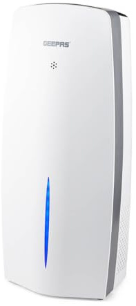 GEEPAS 2-in-1 Digital Air Purifier & Humidifier for Home | 3-Stage HEPA Filter, Removes Dust Odours Allergens & Pollen | 8-Hour Timer, WiFi & Remote Control, Ideal for Bedrooms & Living Spaces | White