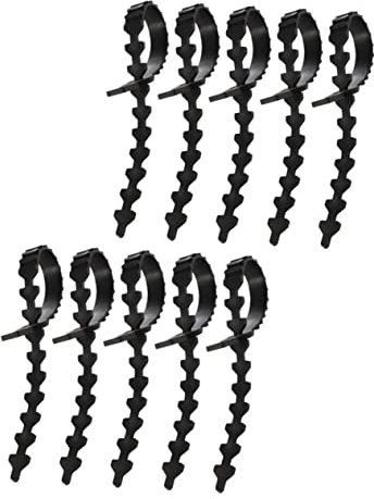 DIKACA Lot de 10 Attaches Supplémentaires pour Arbres Fruitiers Longueur Réglable Verrouillage en Caoutchouc