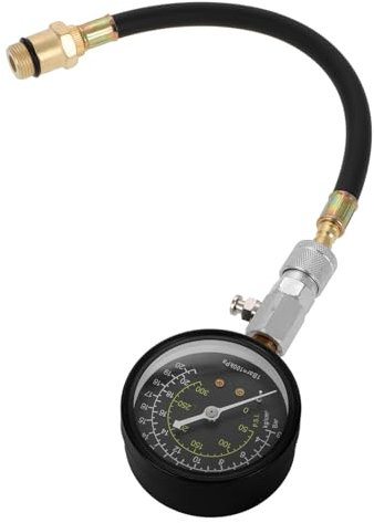 Zerodeko Tester Compressione Del Motore Kit Manometro Professionale per Controllo Compressione Pneumatici e Motore Strumenti Riparazione Portatili e Durevoli per Test