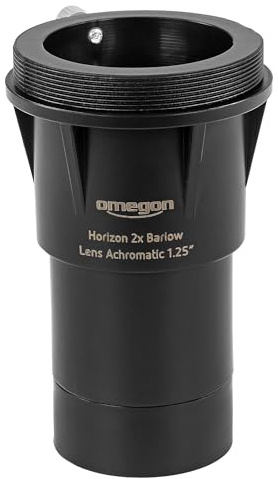 Omegon Lente de Barlow 2X, acromática, 1,25'' T2