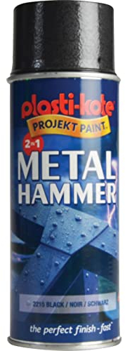 Plasti-kote 2215 400ml Metal Paint - Hammer Black