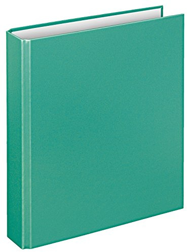 VELOFLEX 1151042 - Ringbuch Basic, DIN A5, 1 Stück, türkis, Füllhöhe 25 mm, Ringordner mit 2 Ring-Mechanik, Ordner schmal