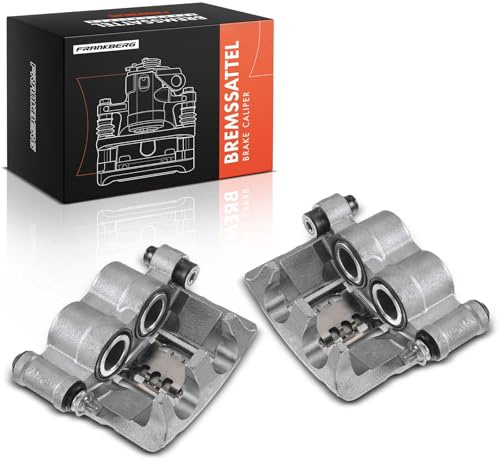 Frankberg 2x Brake Caliper Disc Brake Front Axle Left Right Compatible with Transit Bus E T Transit Box E T Transit Platform/Chassis E T Replace# 92VB2B121BA